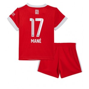 Bayern Munich Sadio Mane #17 babykläder Hemmatröja barn 2022-23 Korta ärmar (+ Korta byxor)